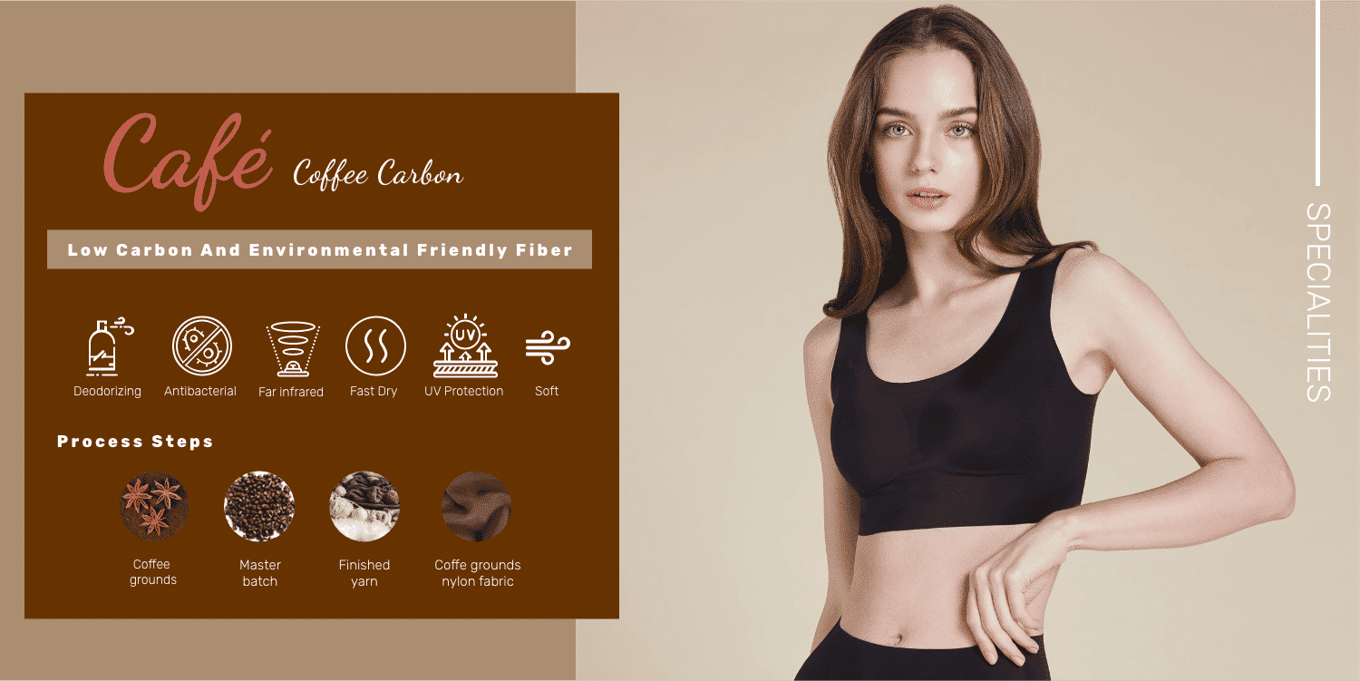 Coffee Carbon fabric description banner