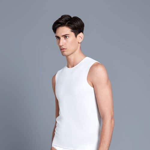 NEXT2SKIN CAFÉ SLEEVELESS ROUND-NECK UNDERSHIRT